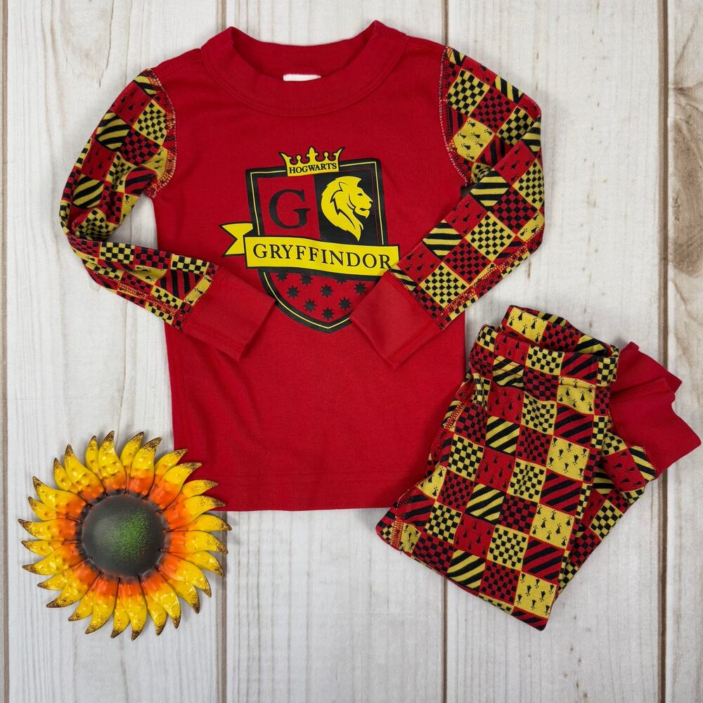 Hanna Andersson Harry Potter Gryffindor Pajamas Set Size 2T Red